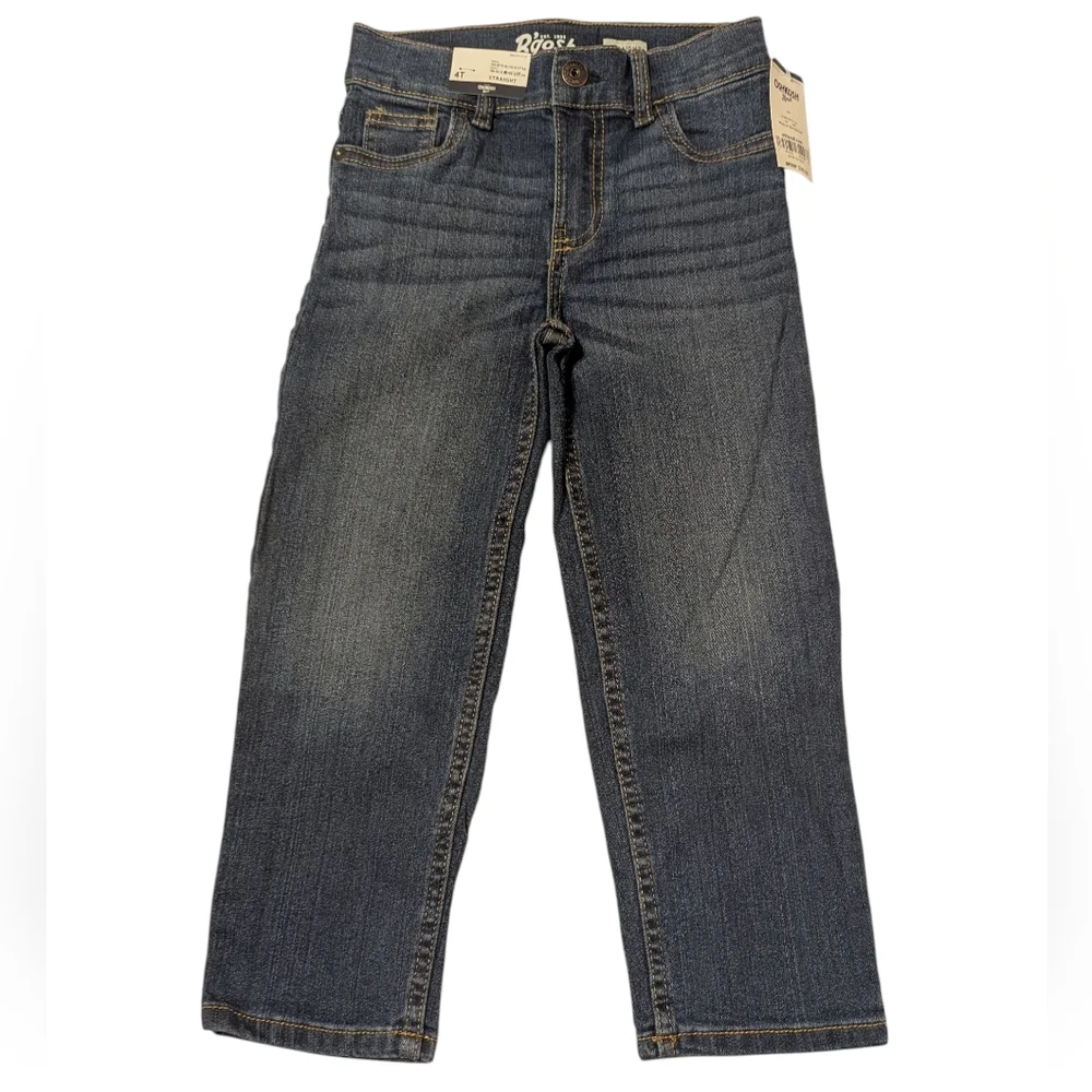 OshKosh B'sGosh Boy's Straight Denim Jeans Size 4T